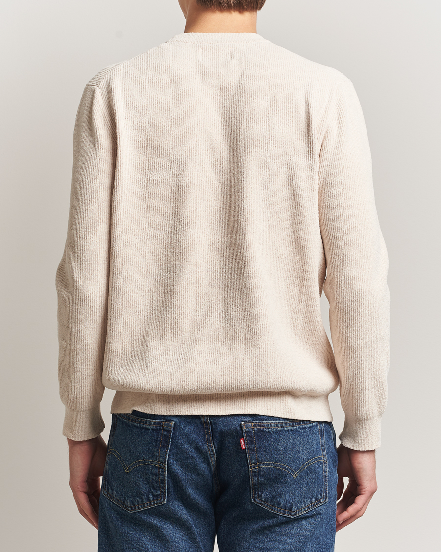 Herr | Tröjor | NN07 | Danny Rib Knitted Crew Neck Ivory