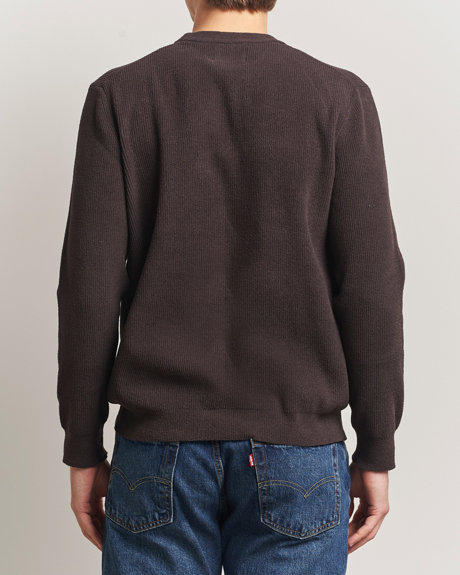 Herr | Tröjor | NN07 | Danny Rib Knitted Crew Neck Dusky Port
