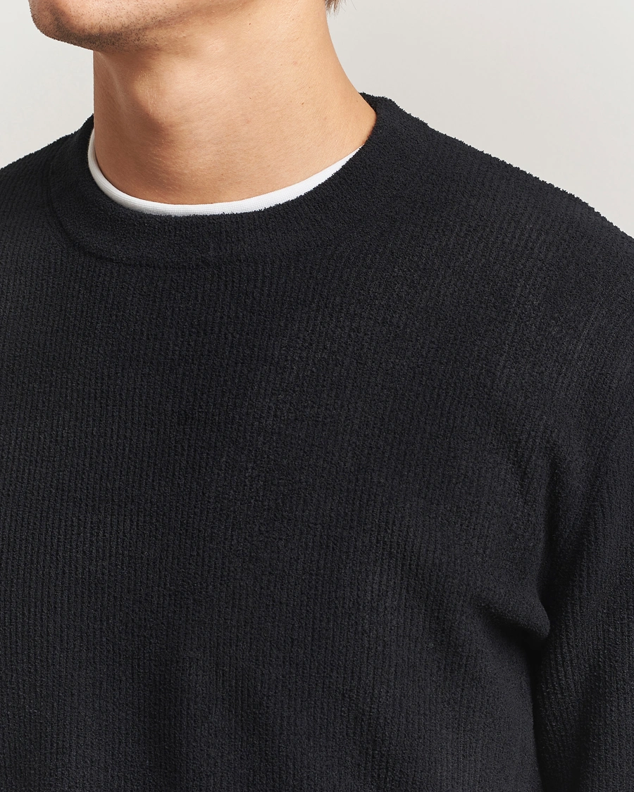Herr | Tröjor | NN07 | Danny Rib Knitted Crew Neck Black