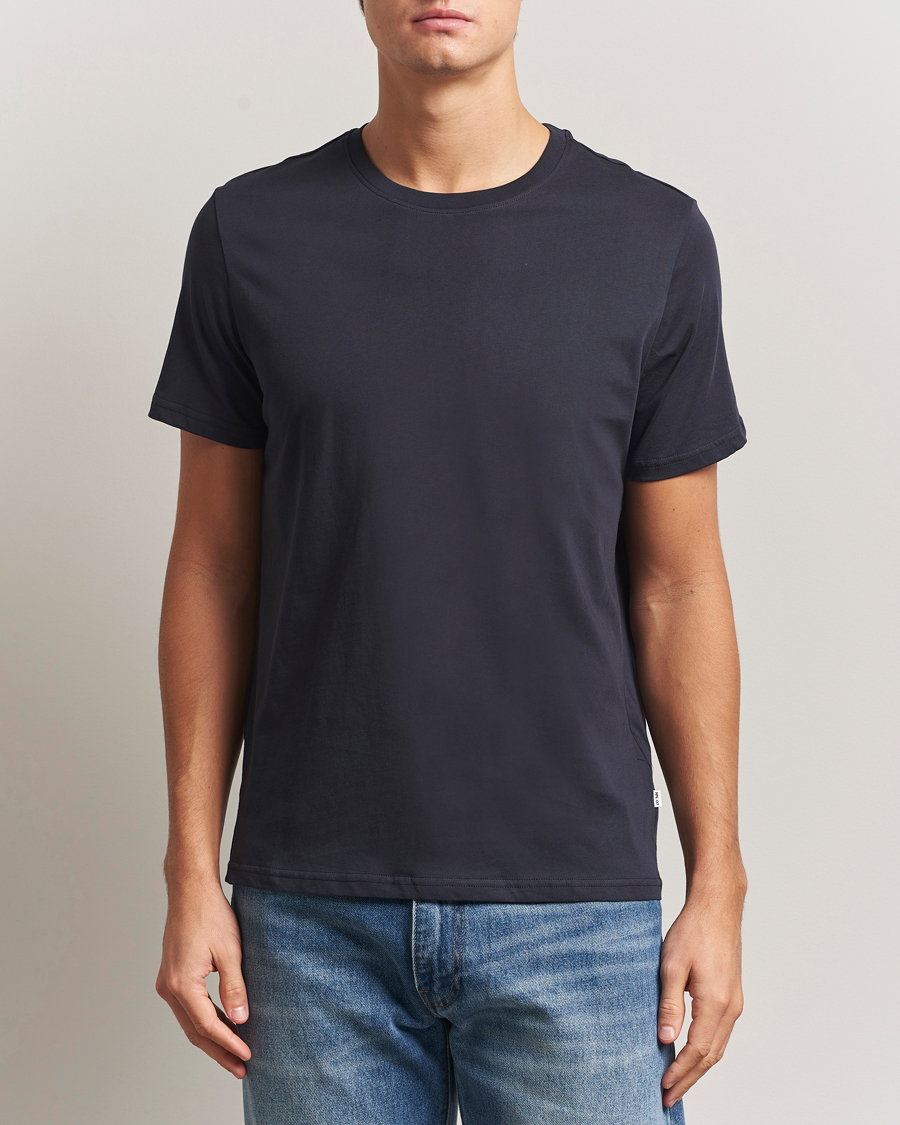 Herr | T-Shirts | NN07 | Percy Crew Neck T-Shirt Deep Navy