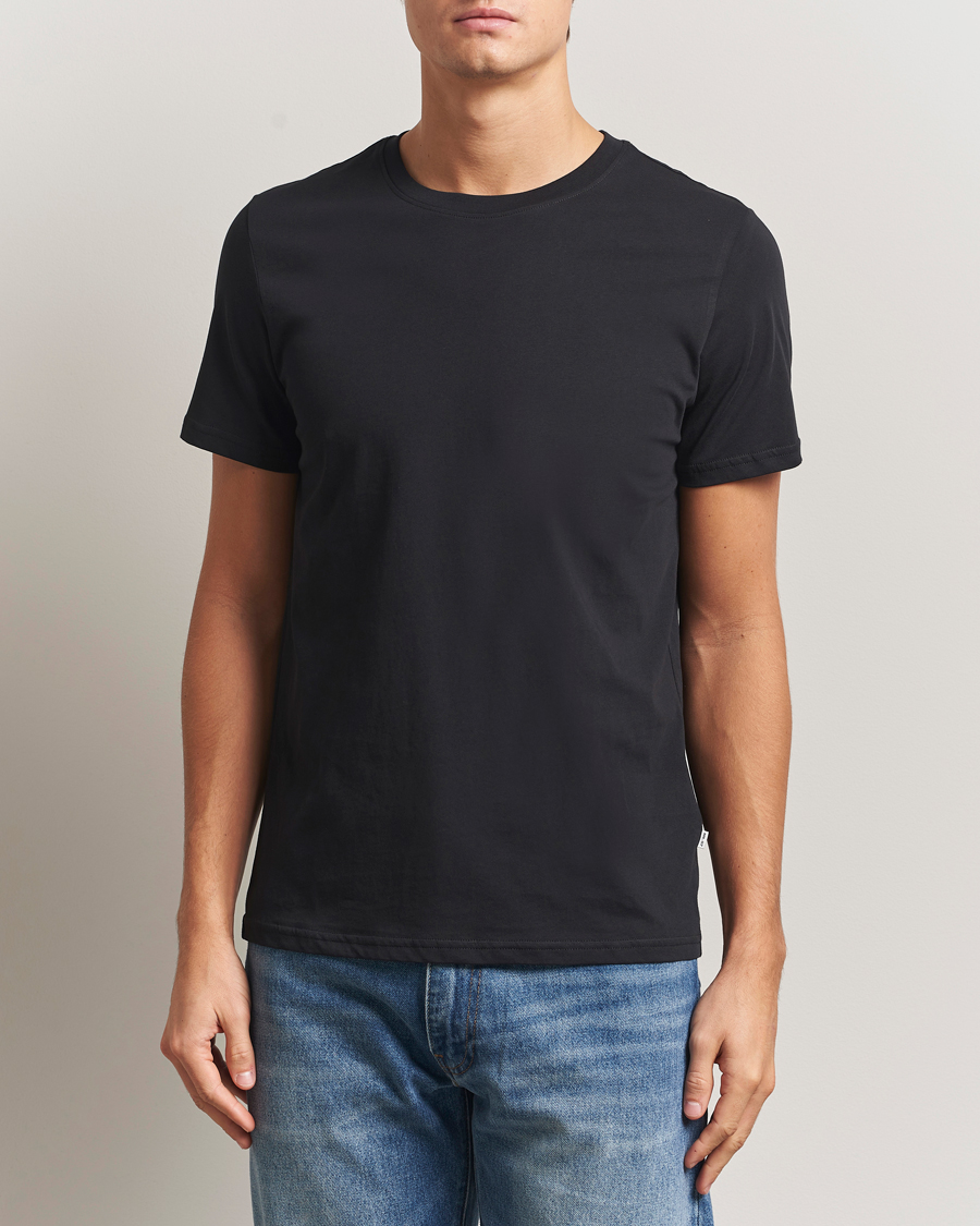 Herr | T-Shirts | NN07 | Percy Crew Neck T-Shirt Black