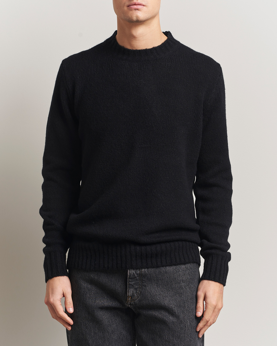 Herr | Tröjor | NN07 | Lee Wool Knitted Sweater Black