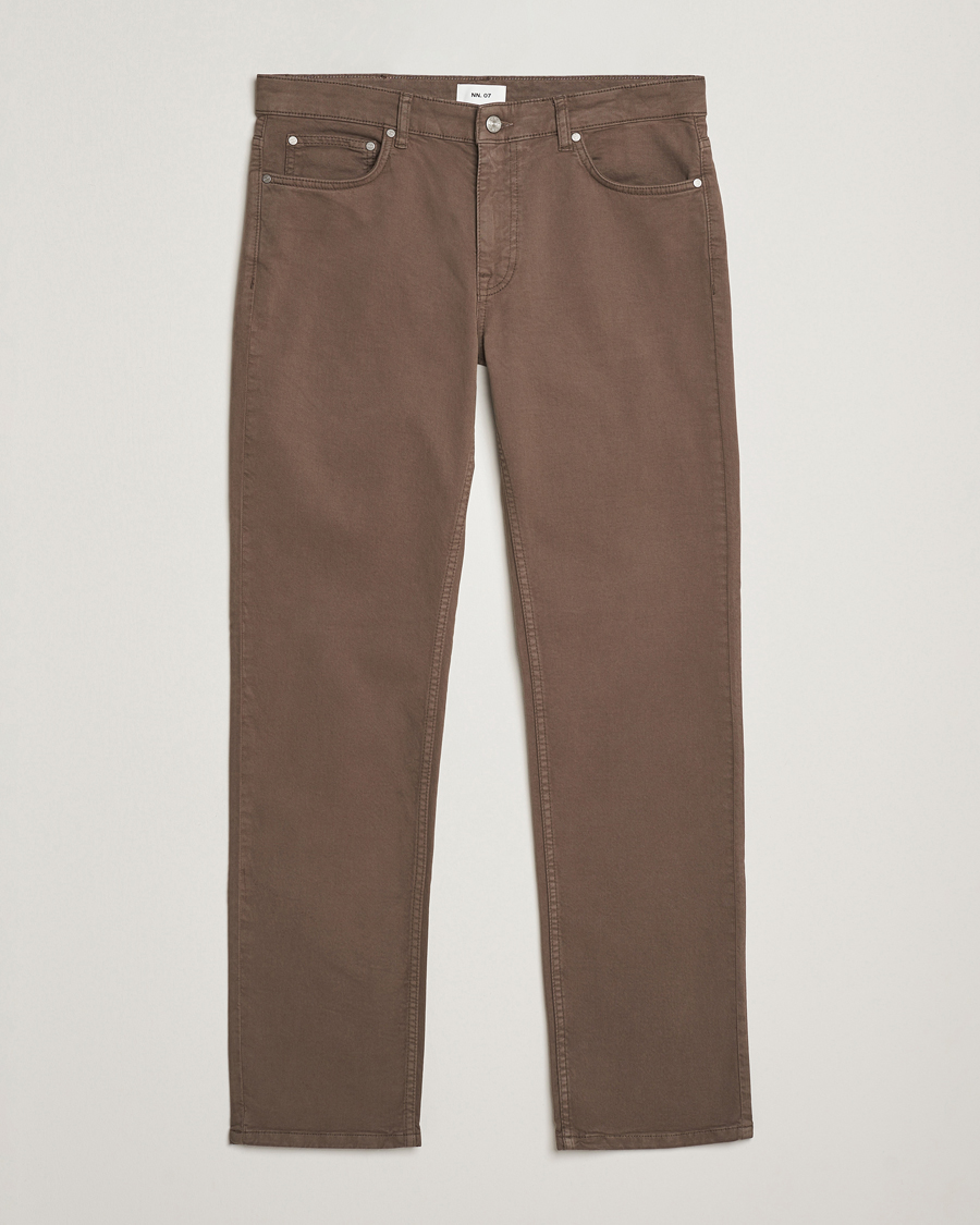 Herr | Byxor | NN07 | Tony 5-Pocket Pants Mable Husk