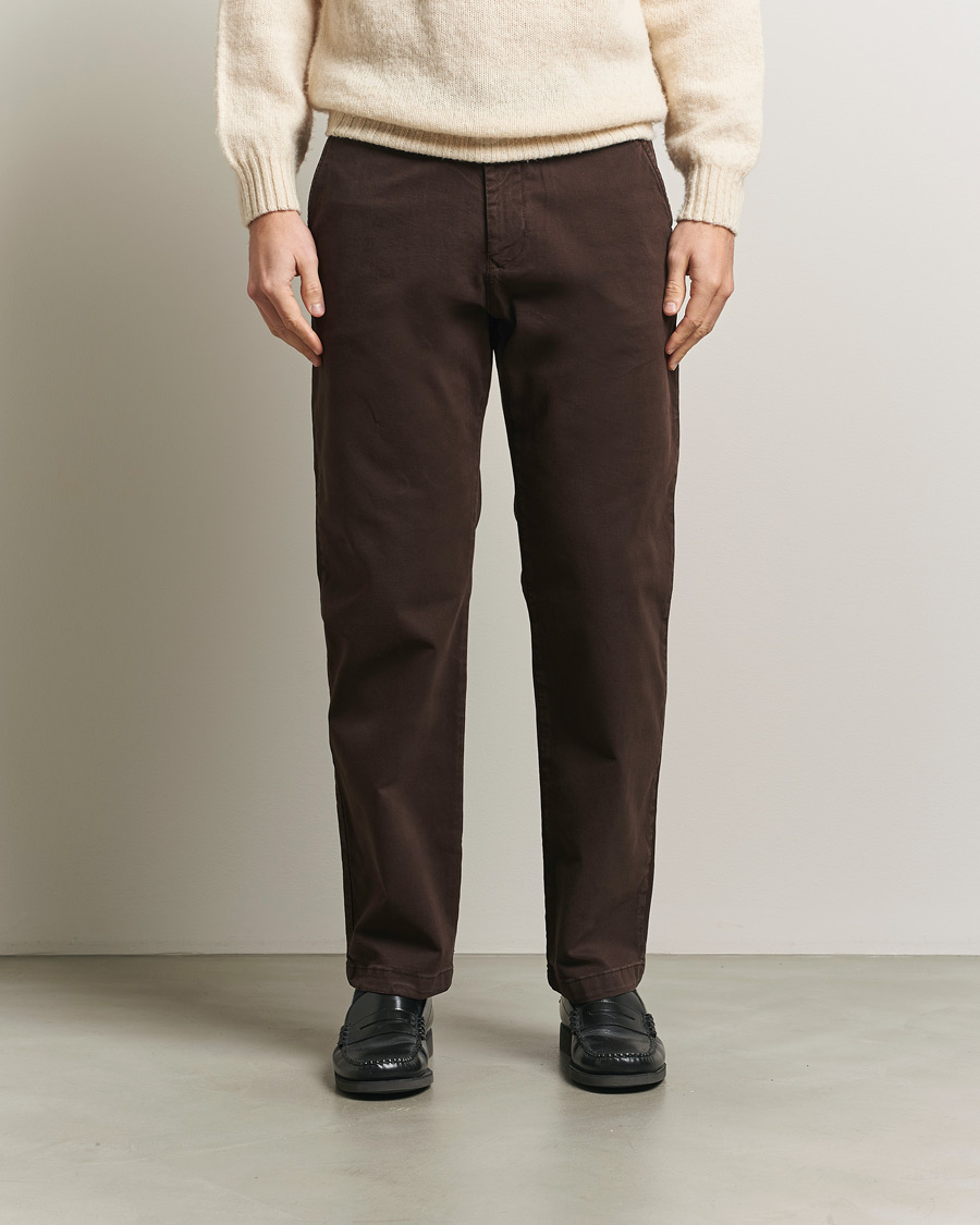 Herr | Byxor | NN07 | Aden Regular Fit Chinos Demitasse Brown