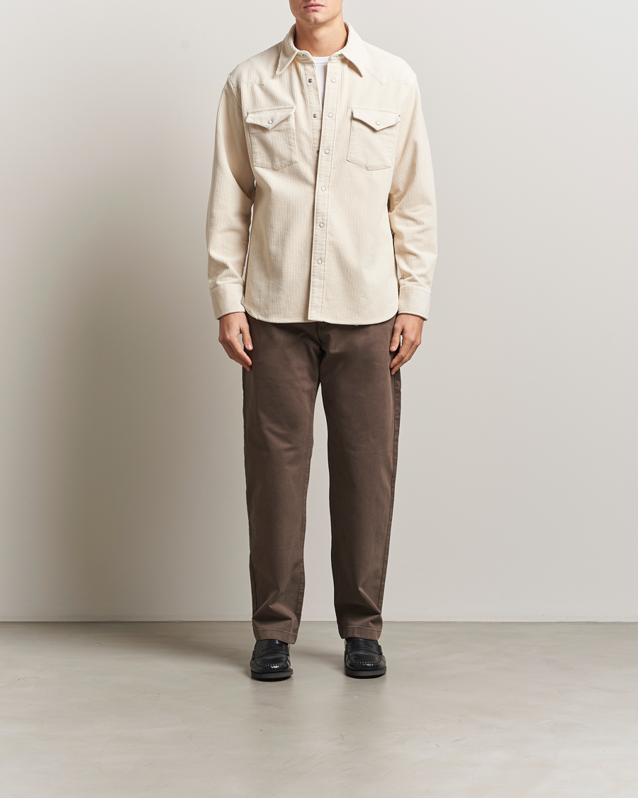 Herr | Skjortor | NN07 | Ricky Corduroy Overshirt Ivory