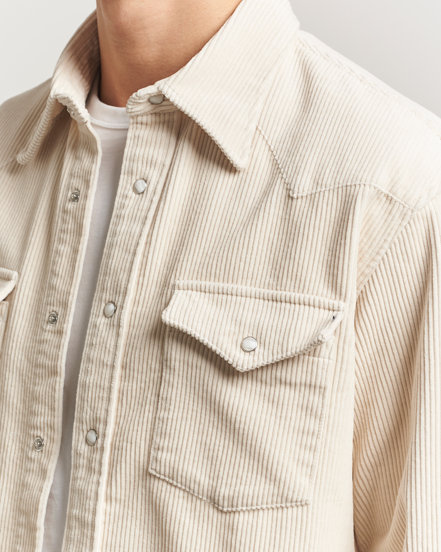 Herr | Skjortor | NN07 | Ricky Corduroy Overshirt Ivory