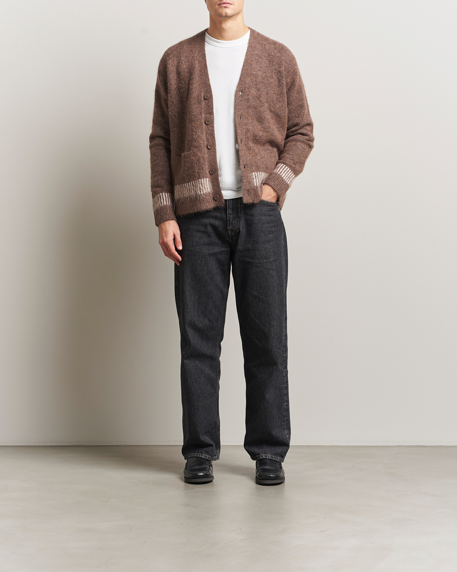 Herr | Tröjor | NN07 | Russell Alpaca Knitted Cardigan Mable Husk