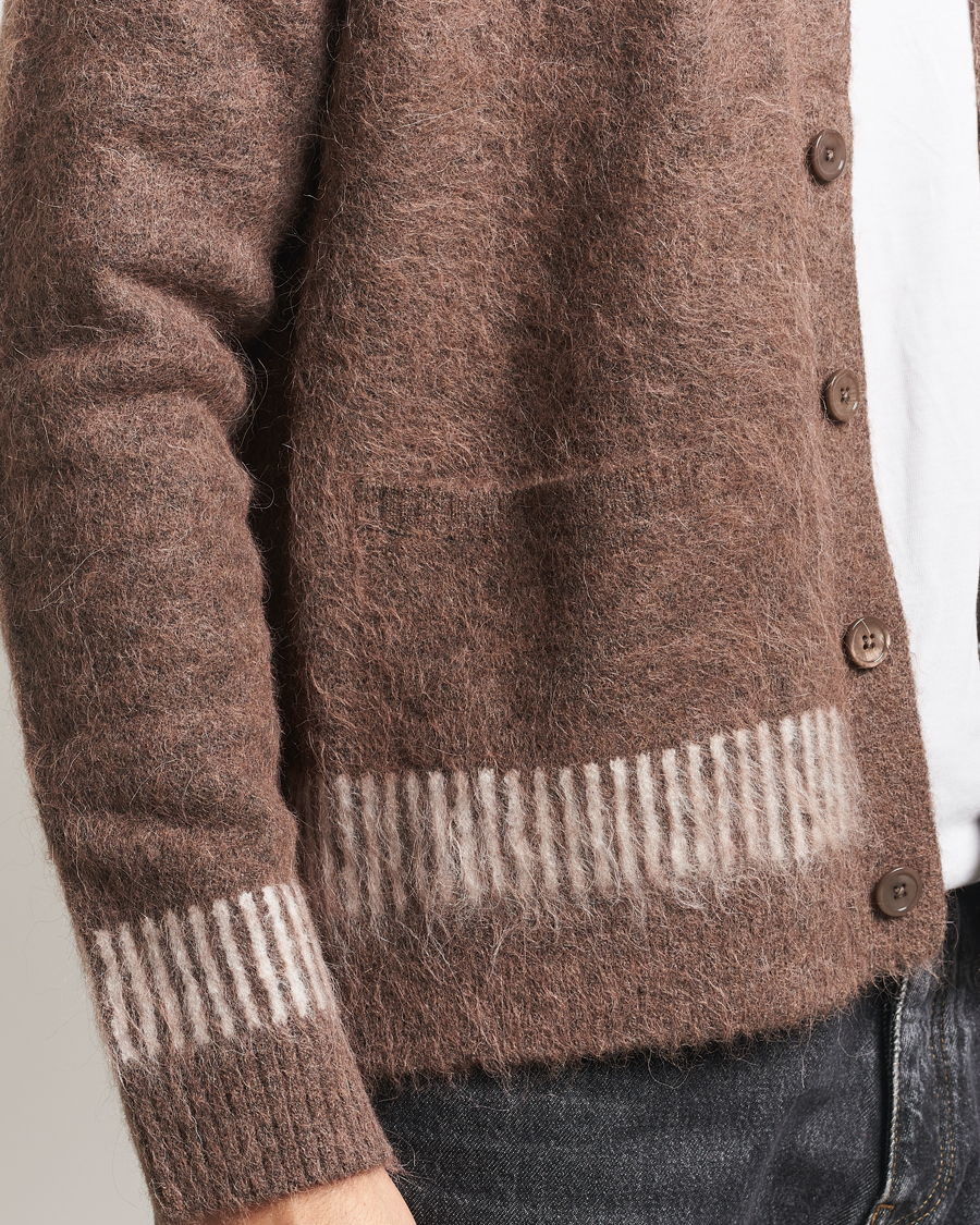 Herr | Tröjor | NN07 | Russell Alpaca Knitted Cardigan Mable Husk