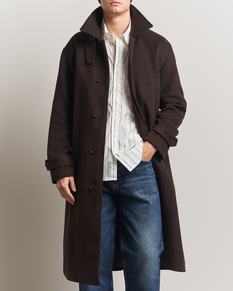 Herr | Jackor | NN07 | Gibson Wool Coat Demitasse Brown