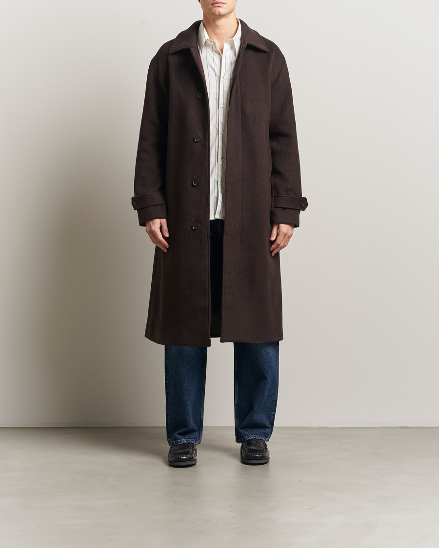 Herr | Jackor | NN07 | Gibson Wool Coat Demitasse Brown