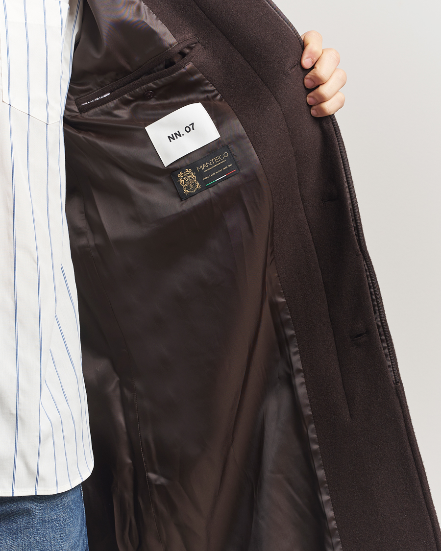 Herr | Jackor | NN07 | Gibson Wool Coat Demitasse Brown