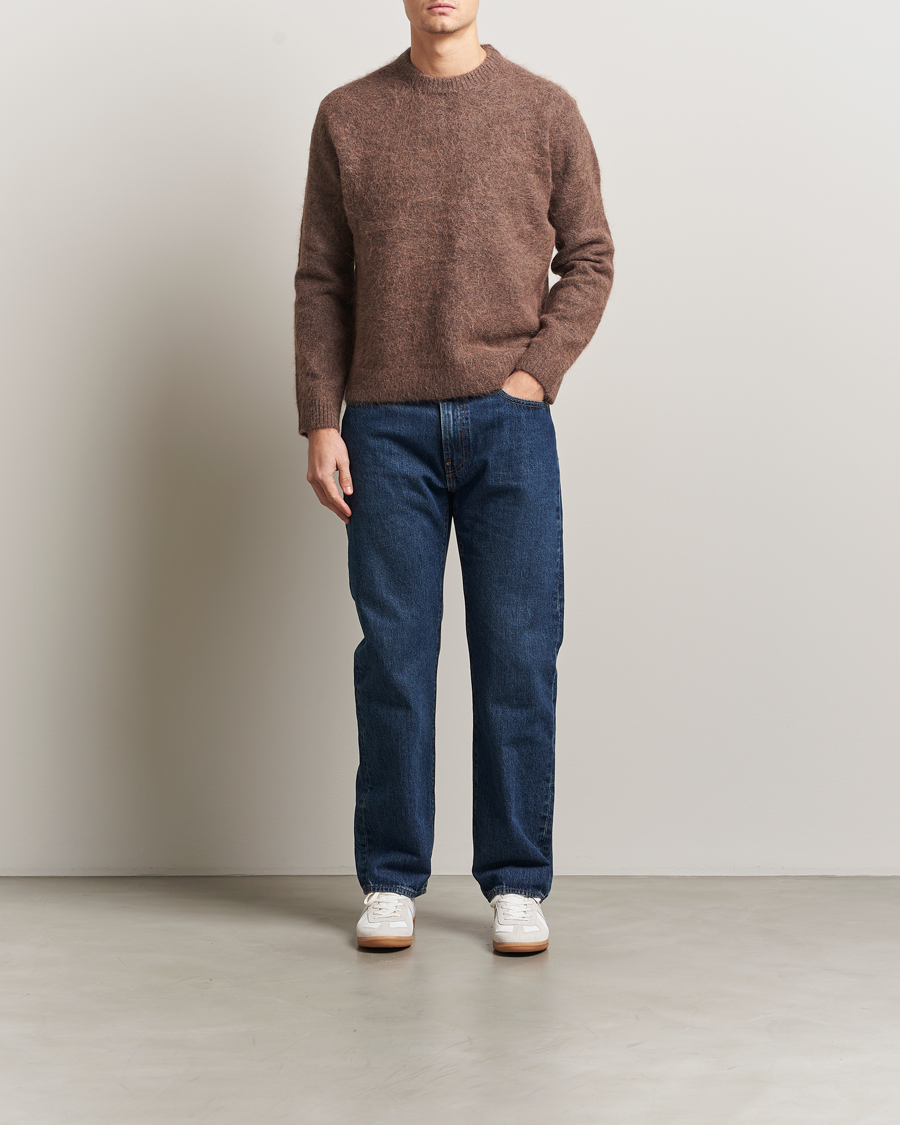 Herr | Tröjor | NN07 | Russell Alpaca Knitted Crew Neck Mable Husk