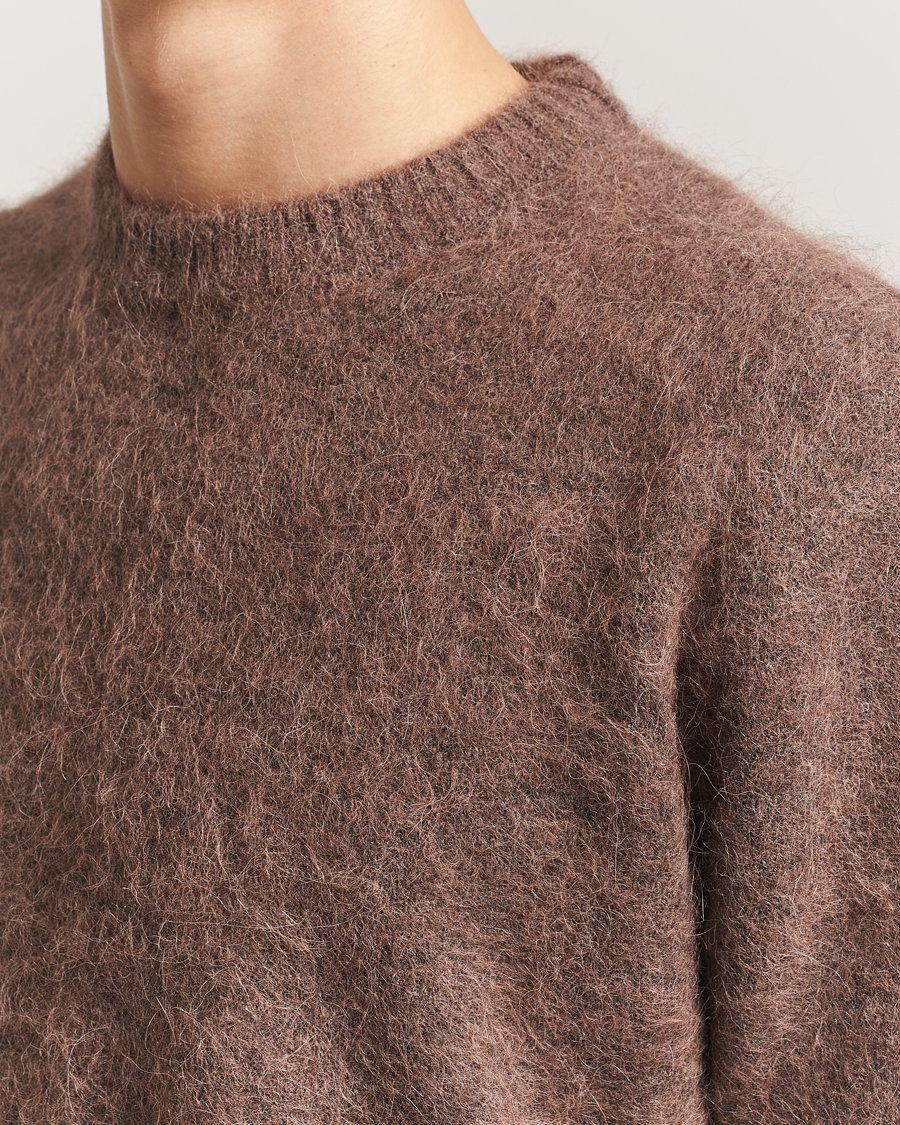 Herr | Tröjor | NN07 | Russell Alpaca Knitted Crew Neck Mable Husk