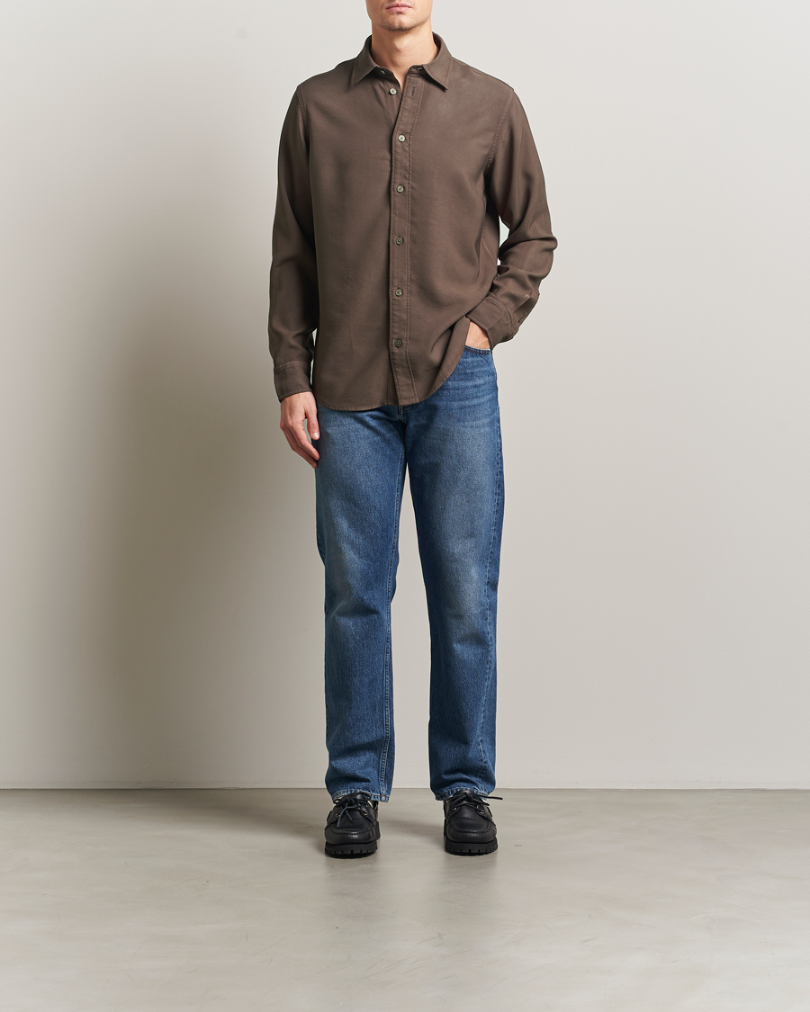 Herr | Skjortor | NN07 | Colby Viscose Shirt Mable Husk