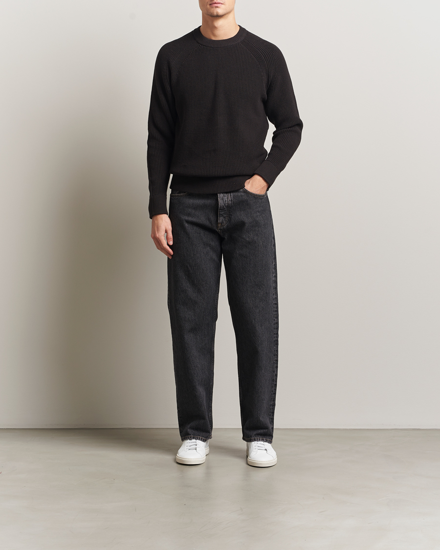 Herr | Tröjor | NN07 | Jacobo Cotton Knitted Sweater Dusky Port