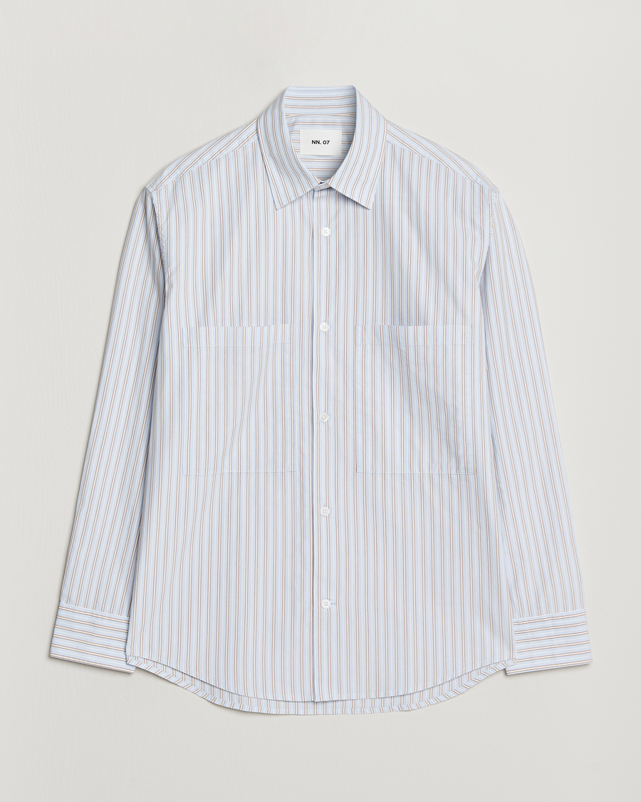 Herr | Skjortor | NN07 | Freddy Striped Poplin Shirt Multi