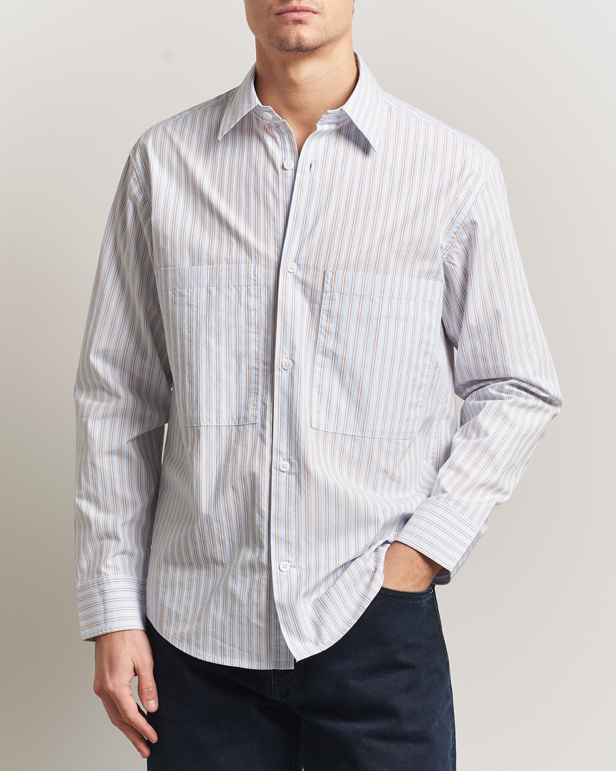 Herr | Skjortor | NN07 | Freddy Striped Poplin Shirt Multi