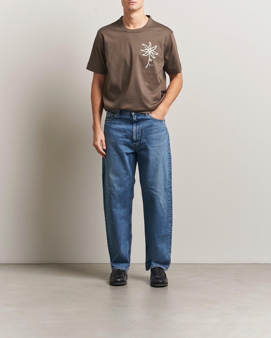 Herr | T-Shirts | NN07 | Pedro Embroidered T-Shirt Mable Husk