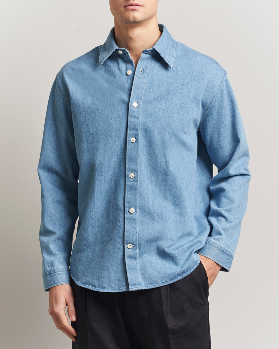 Herr | Skjortor | NN07 | Casper Denim Overshirt Blue