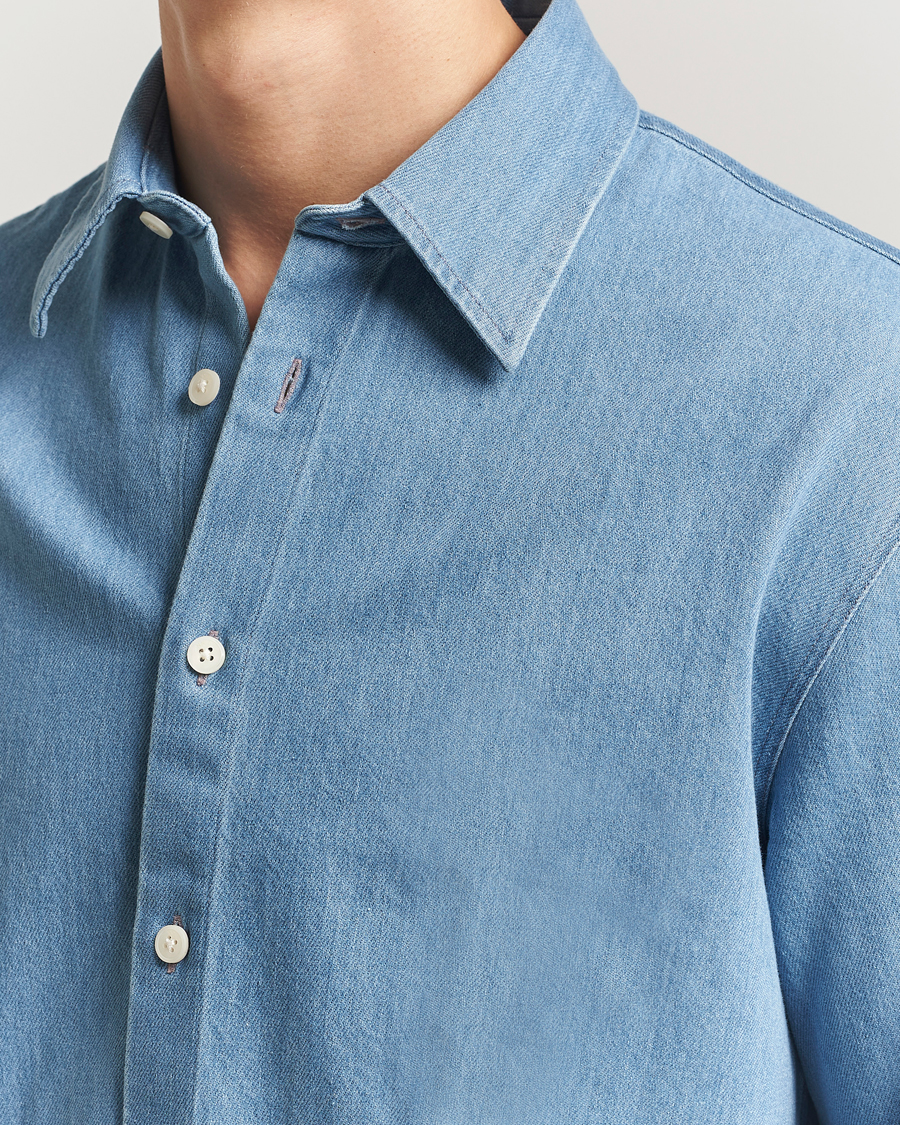 Herr | Skjortor | NN07 | Casper Denim Overshirt Blue