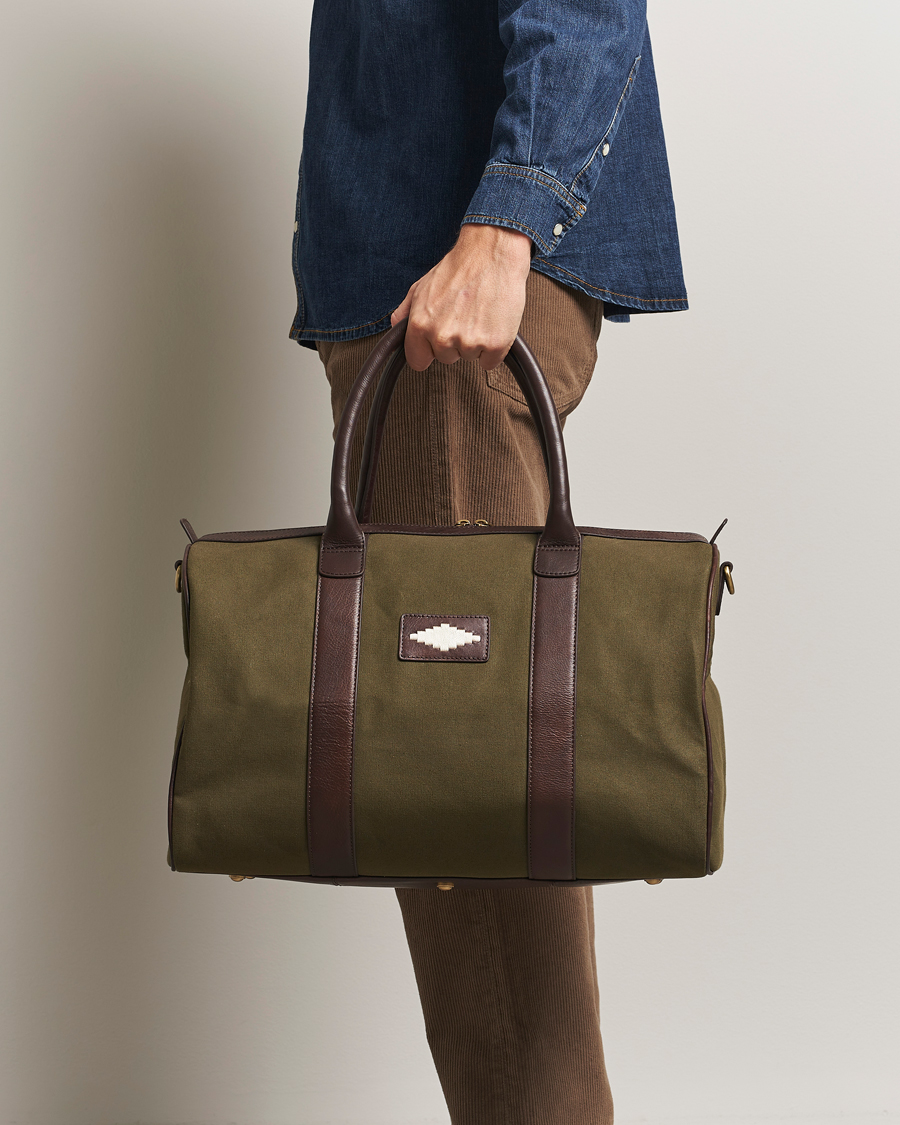Herr | Väskor | Pampeano | Varon Small Canvas Weekend Bag Forest