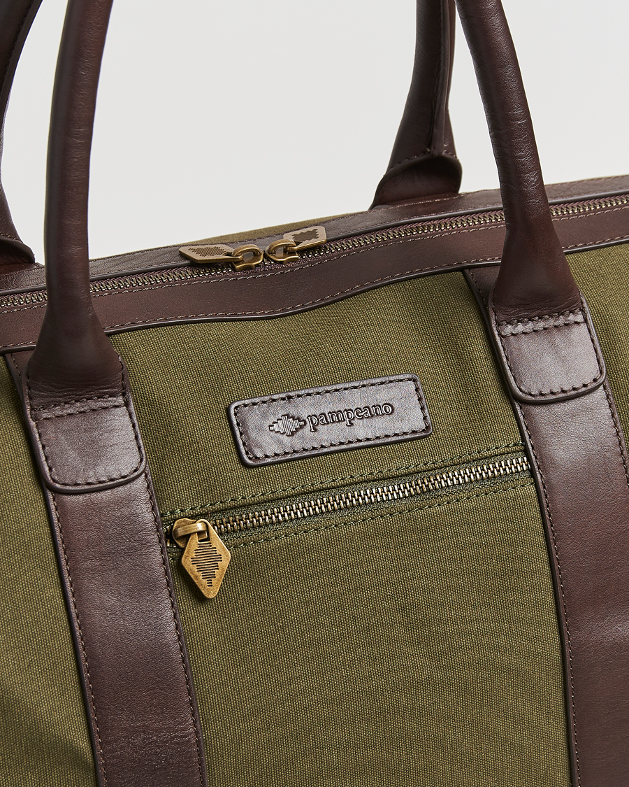 Herr | Väskor | Pampeano | Varon Small Canvas Weekend Bag Forest