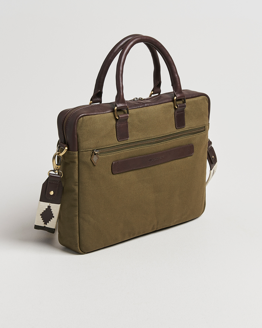 Herr | Väskor | Pampeano | Mensajero Canvas Briefcase Forest