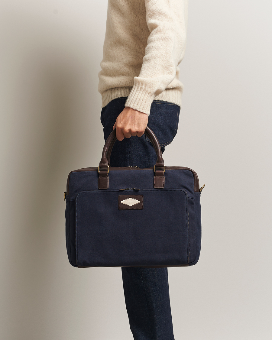 Herr | Väskor | Pampeano | Mensajero Canvas Briefcase Navy