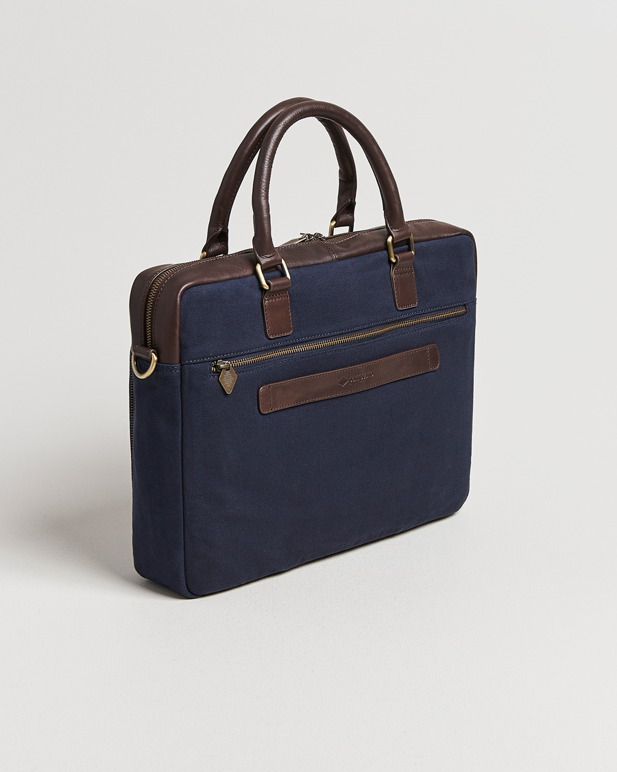 Herr | Väskor | Pampeano | Mensajero Canvas Briefcase Navy