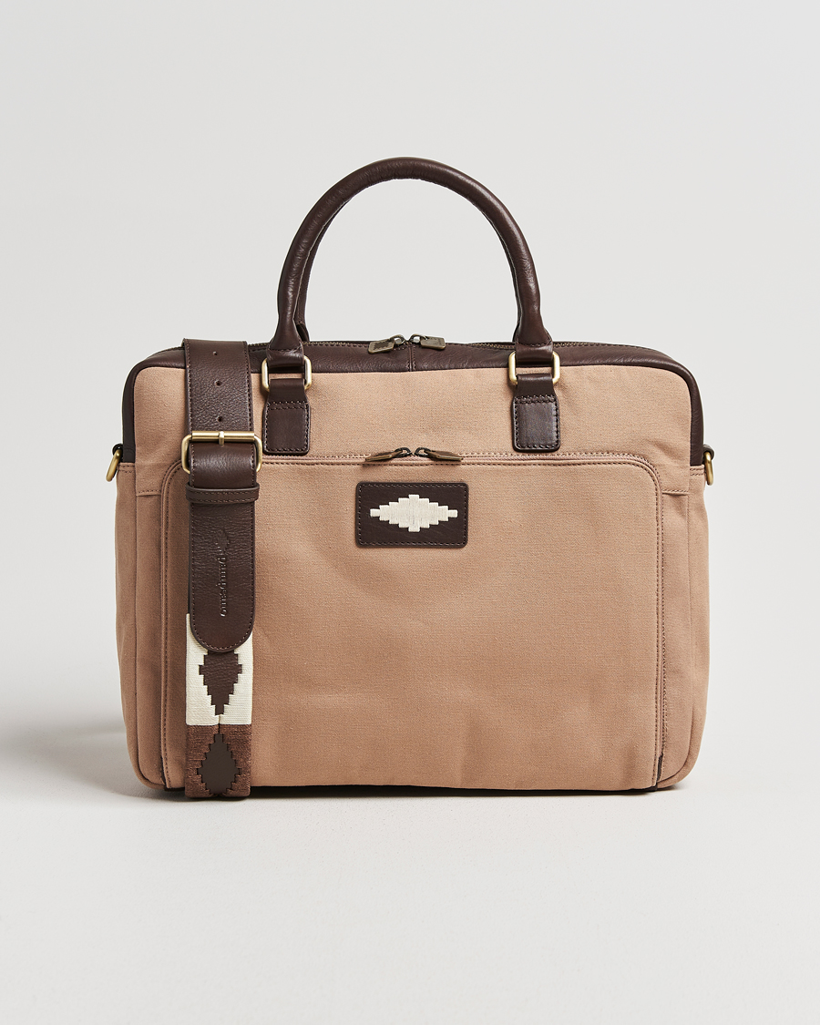 Herr | Väskor | Pampeano | Mensajero Canvas Briefcase Sand