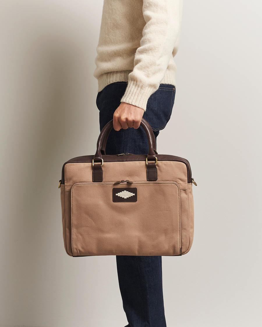 Herr | Väskor | Pampeano | Mensajero Canvas Briefcase Sand