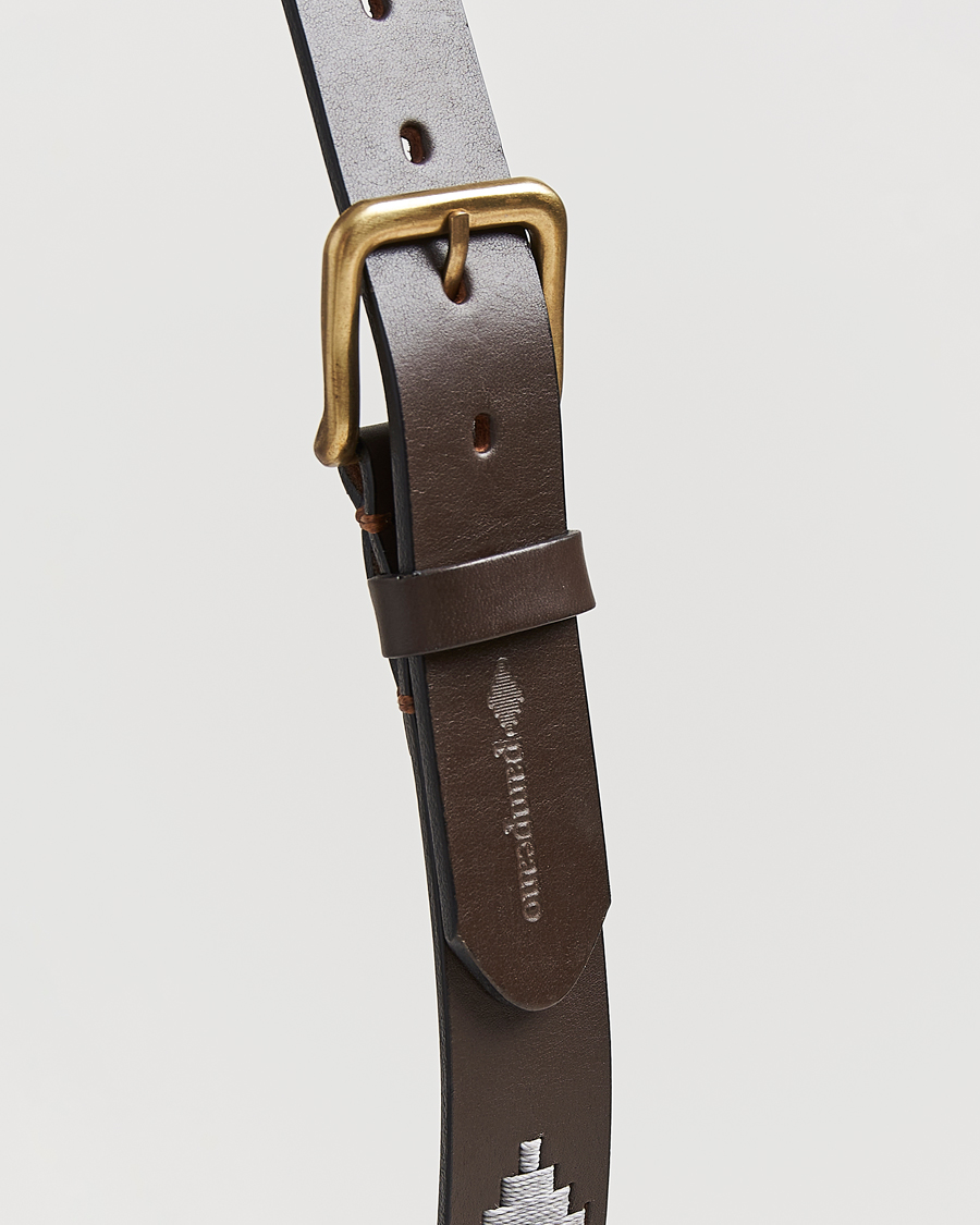 Herr | Bälten | Pampeano | Tornado Hand Stitched Classic Leather Belt 3,5cm Brown