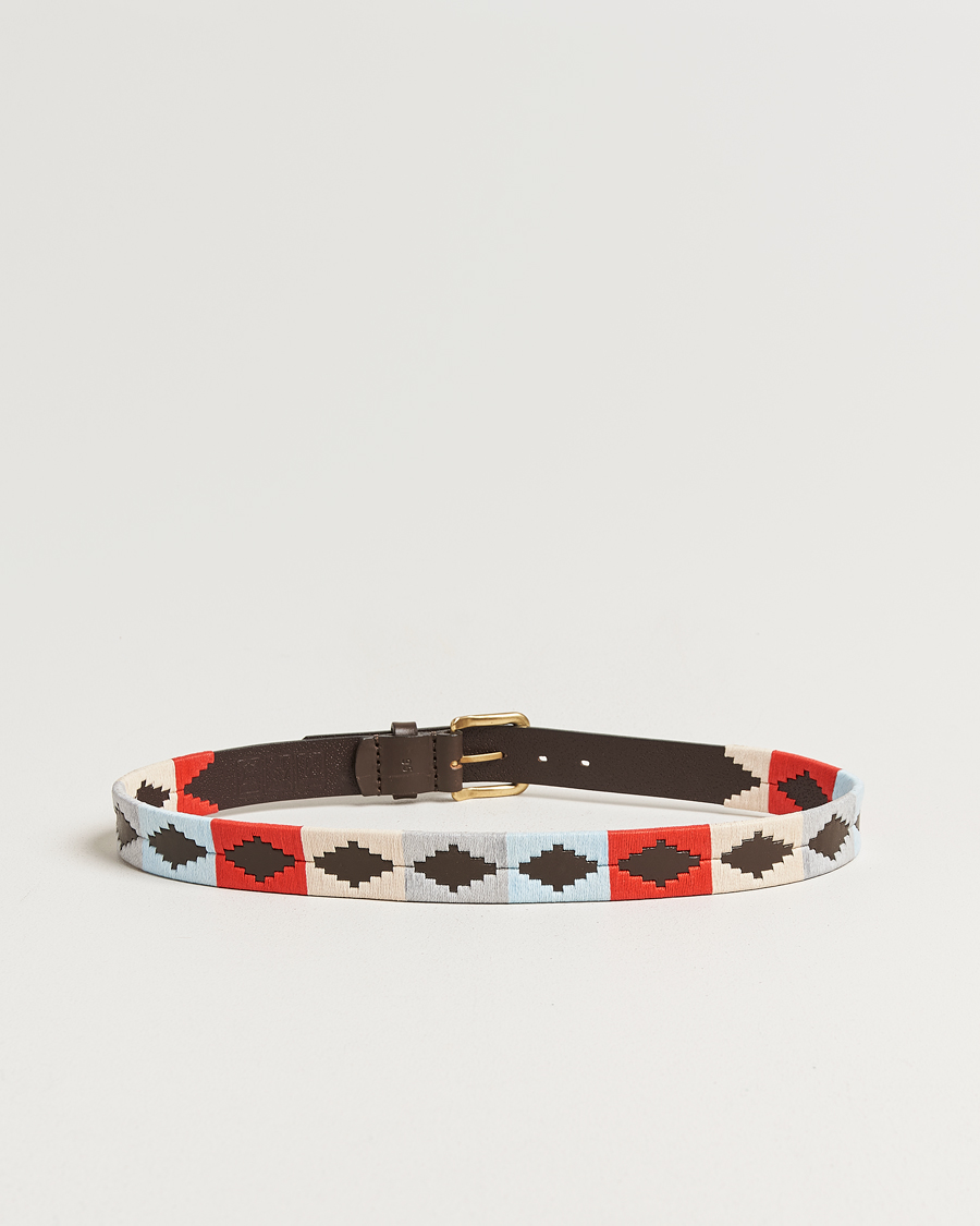 Herr | Bälten | Pampeano | Brisa Hand Stitched Classic Leather Belt 3,5cm Multi