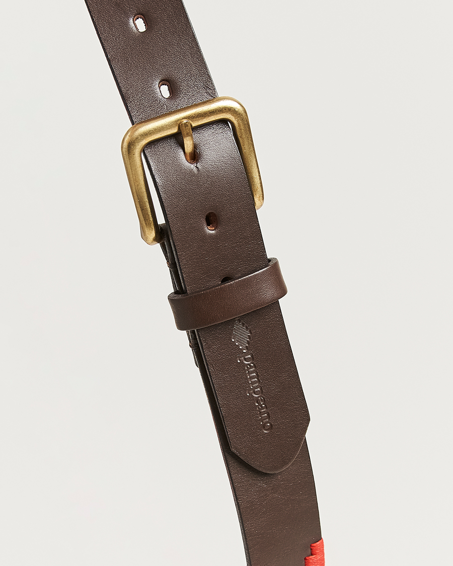 Herr | Bälten | Pampeano | Brisa Hand Stitched Classic Leather Belt 3,5cm Multi