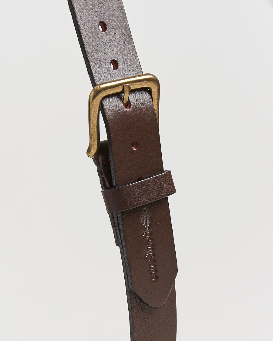 Herr | Bälten | Pampeano | Otono Hand Stitched Classic Leather Belt 3,5cm Brown