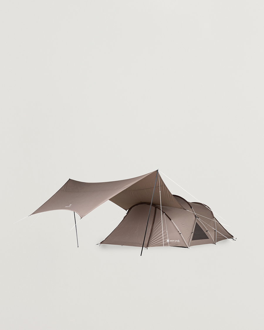 Herr | Outdoor living | Snow Peak | Land Nest Dome Medium Tent & Tarp Set Brown