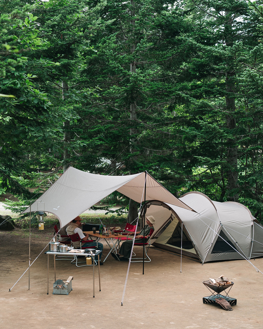 Herr | Outdoor living | Snow Peak | Land Nest Dome Medium Tent & Tarp Set Brown