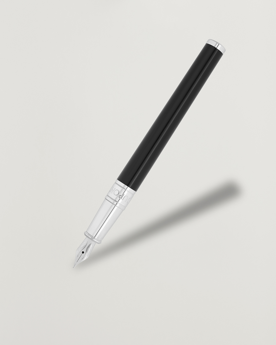 Herr | Pennor | S.T. Dupont | D-Initial Fountain Pen Duo Black/Chrome