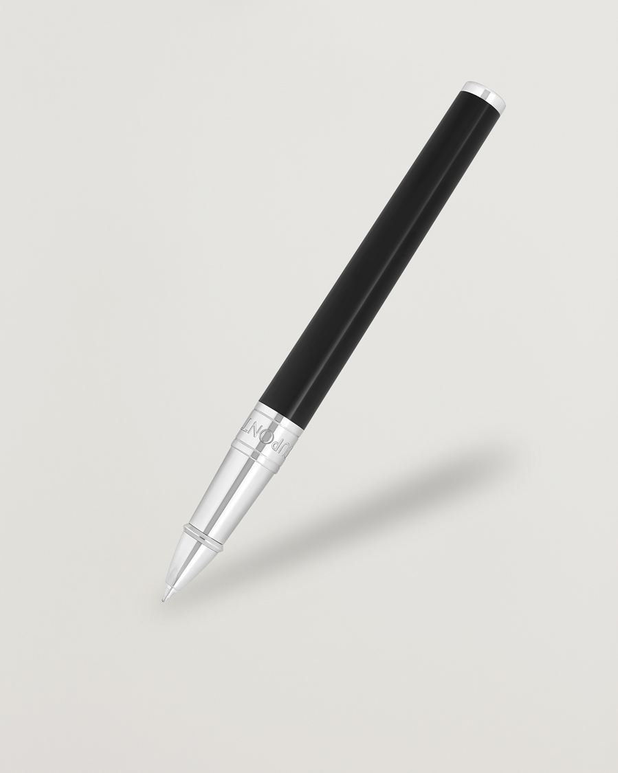 Herr | Pennor | S.T. Dupont | D-Initial Rollerball Pen Black/Chrome