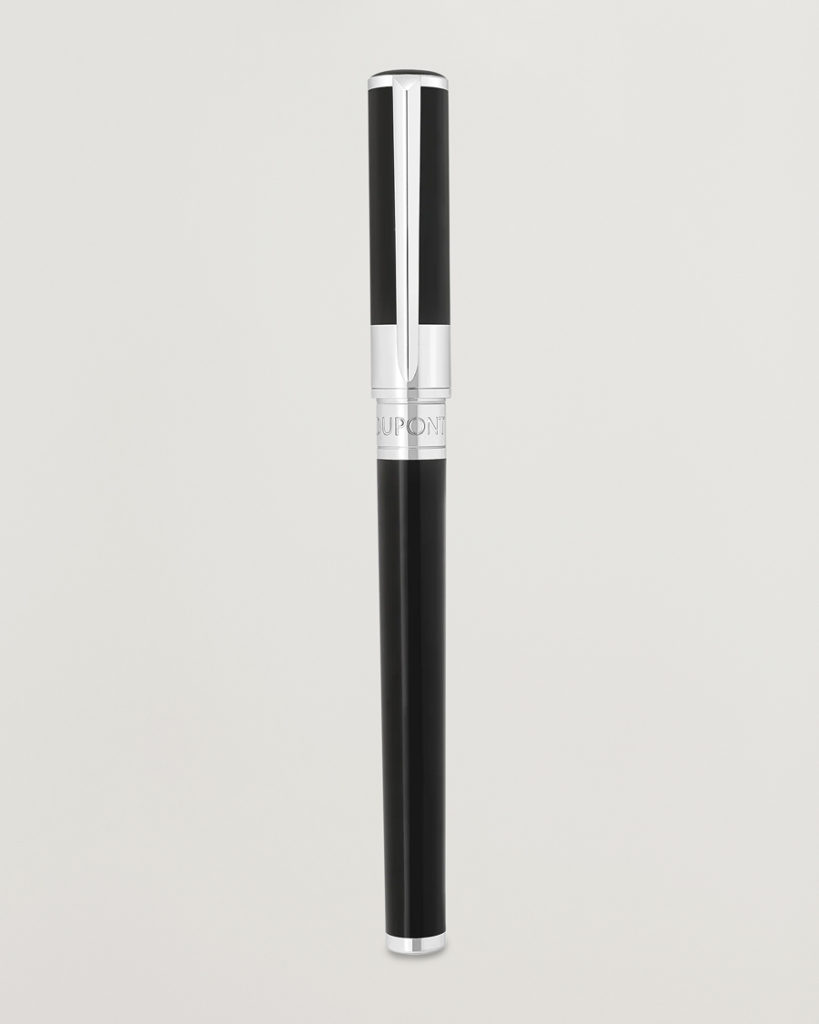 Herr | Pennor | S.T. Dupont | D-Initial Rollerball Pen Black/Chrome