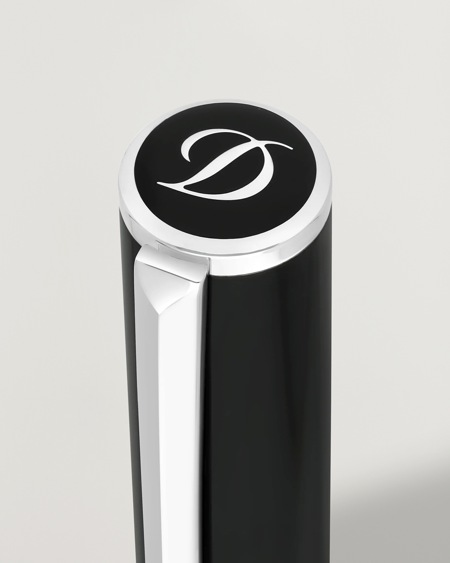 Herr | Pennor | S.T. Dupont | D-Initial Rollerball Pen Black/Chrome