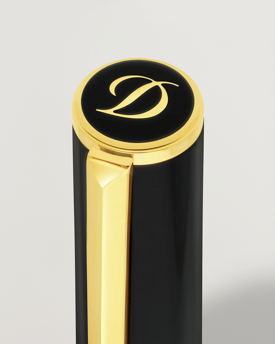 Herr | Pennor | S.T. Dupont | D-Initial Rollerball Pen Black/Golden