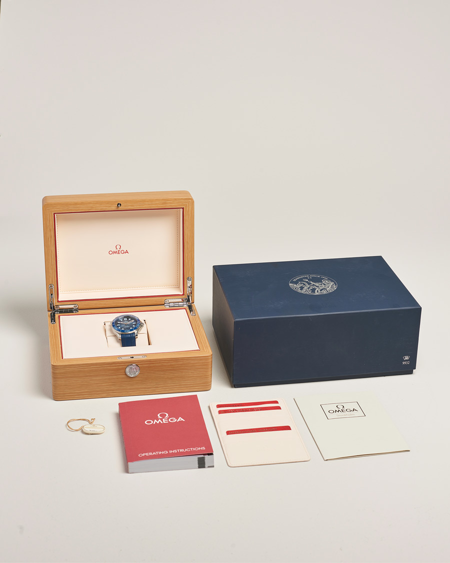 Herr | Omega Pre-Owned Summer Blue Seamaster Diver 300m 75th | Omega Pre-Owned | Summer Blue Seamaster Diver 300m 75th