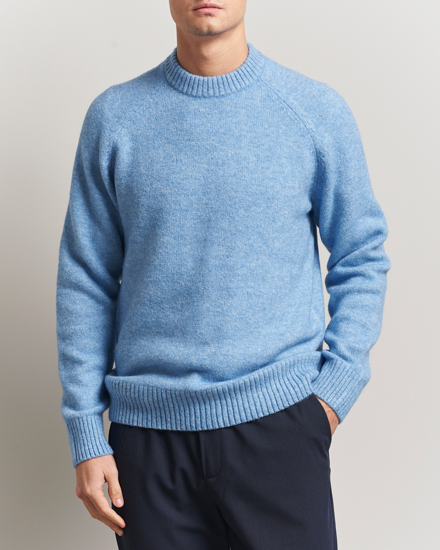 Herr | Tröjor | LES DEUX | Gilbert Crew Neck Knit Allure Blue