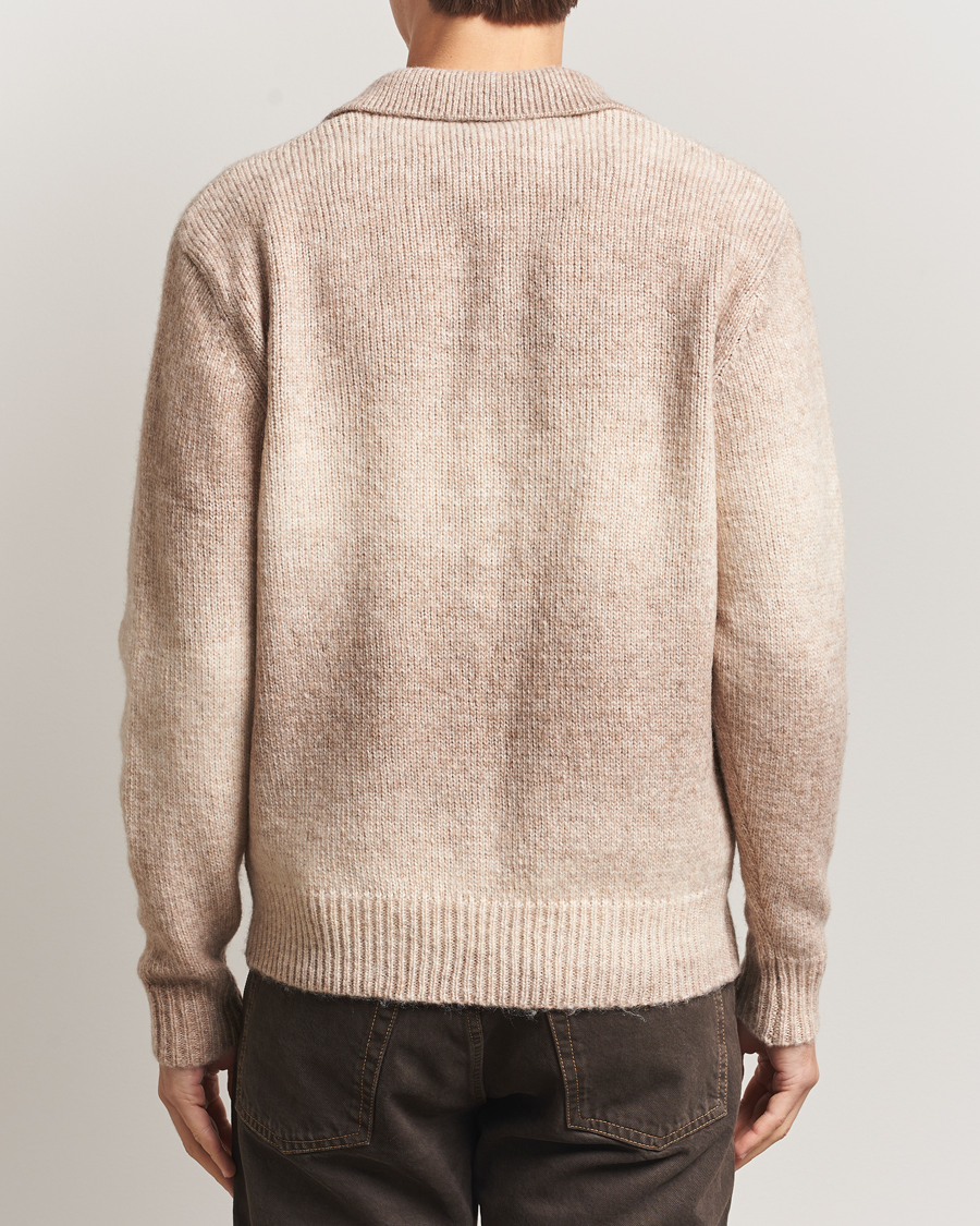 Herr | Tröjor | LES DEUX | Gannon Gradient Zipper Cardigan Prairie Sand