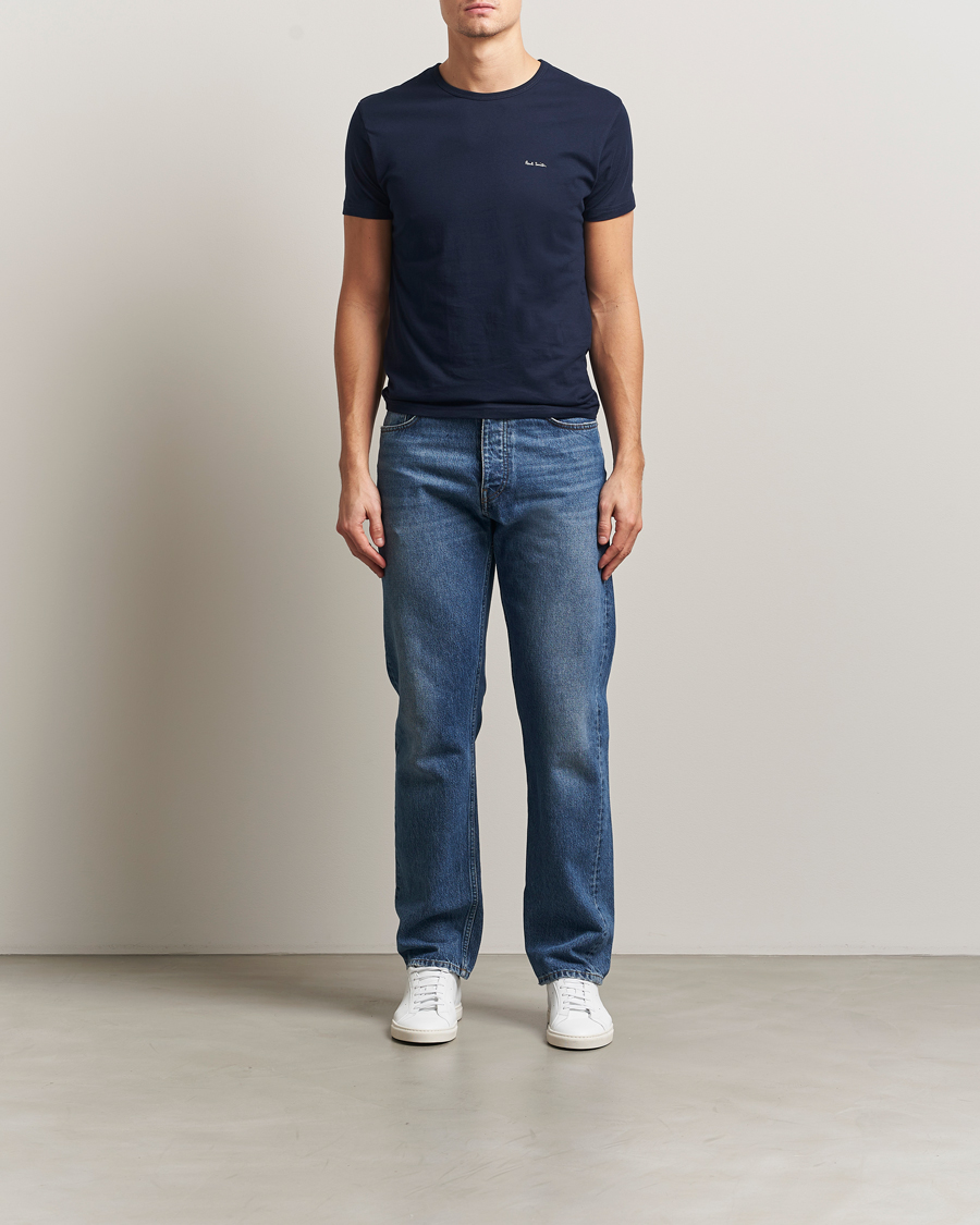 Herr | T-Shirts | Paul Smith | 3-Pack Crew Neck T-Shirt White/Black/Light Blue