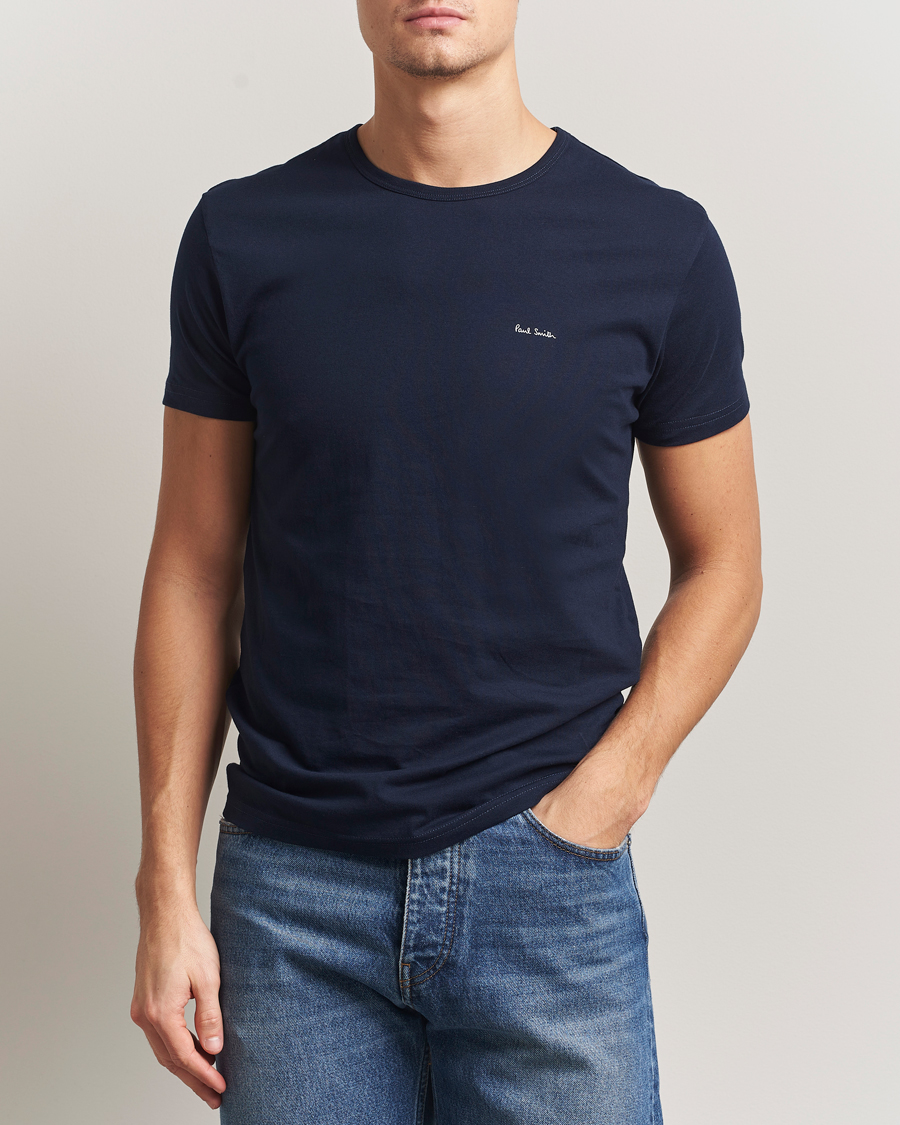 Herr | T-Shirts | Paul Smith | 3-Pack Crew Neck T-Shirt White/Black/Light Blue