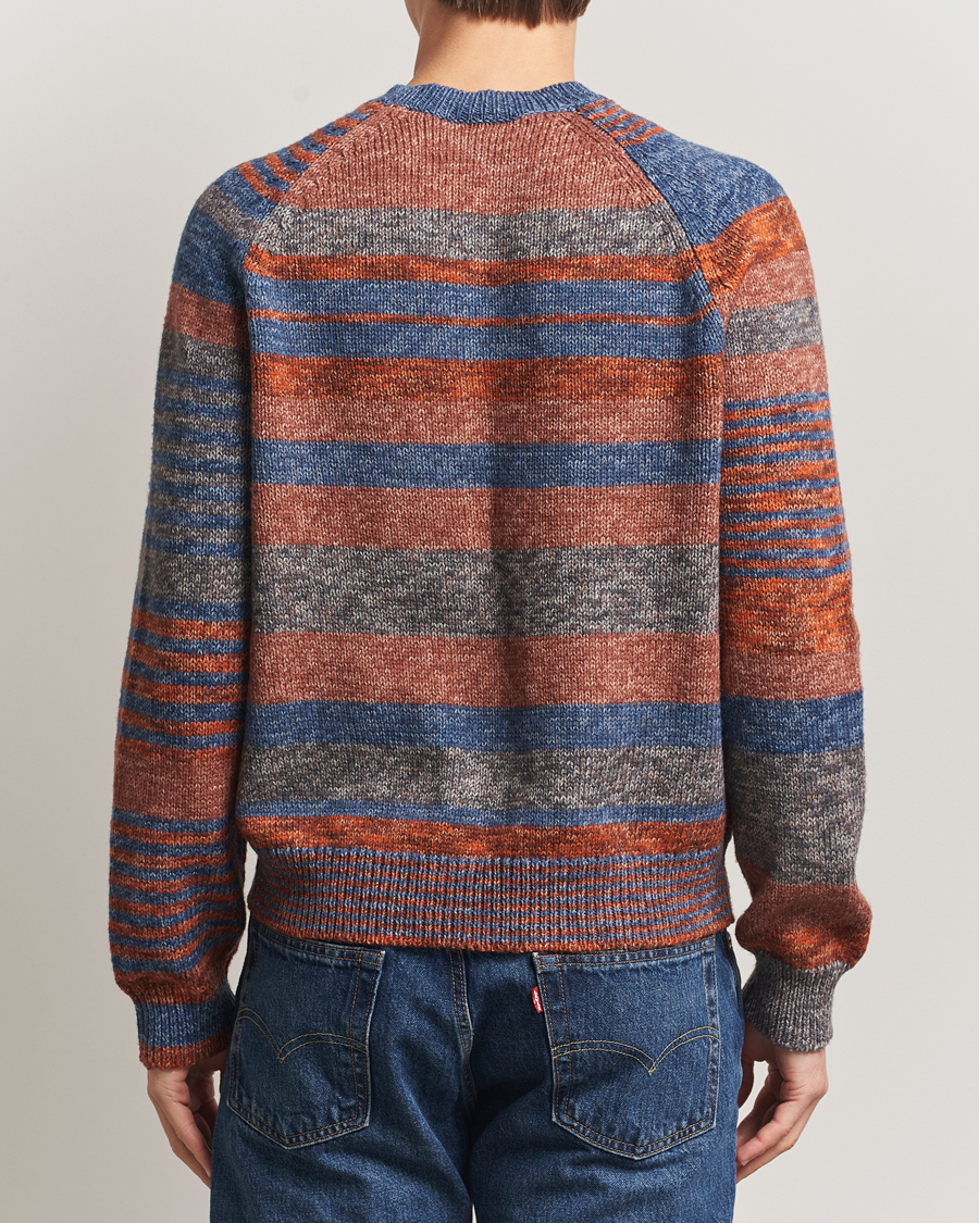 Herr | Tröjor | PS Paul Smith | Wool Knitted Striped Sweater Red Multi