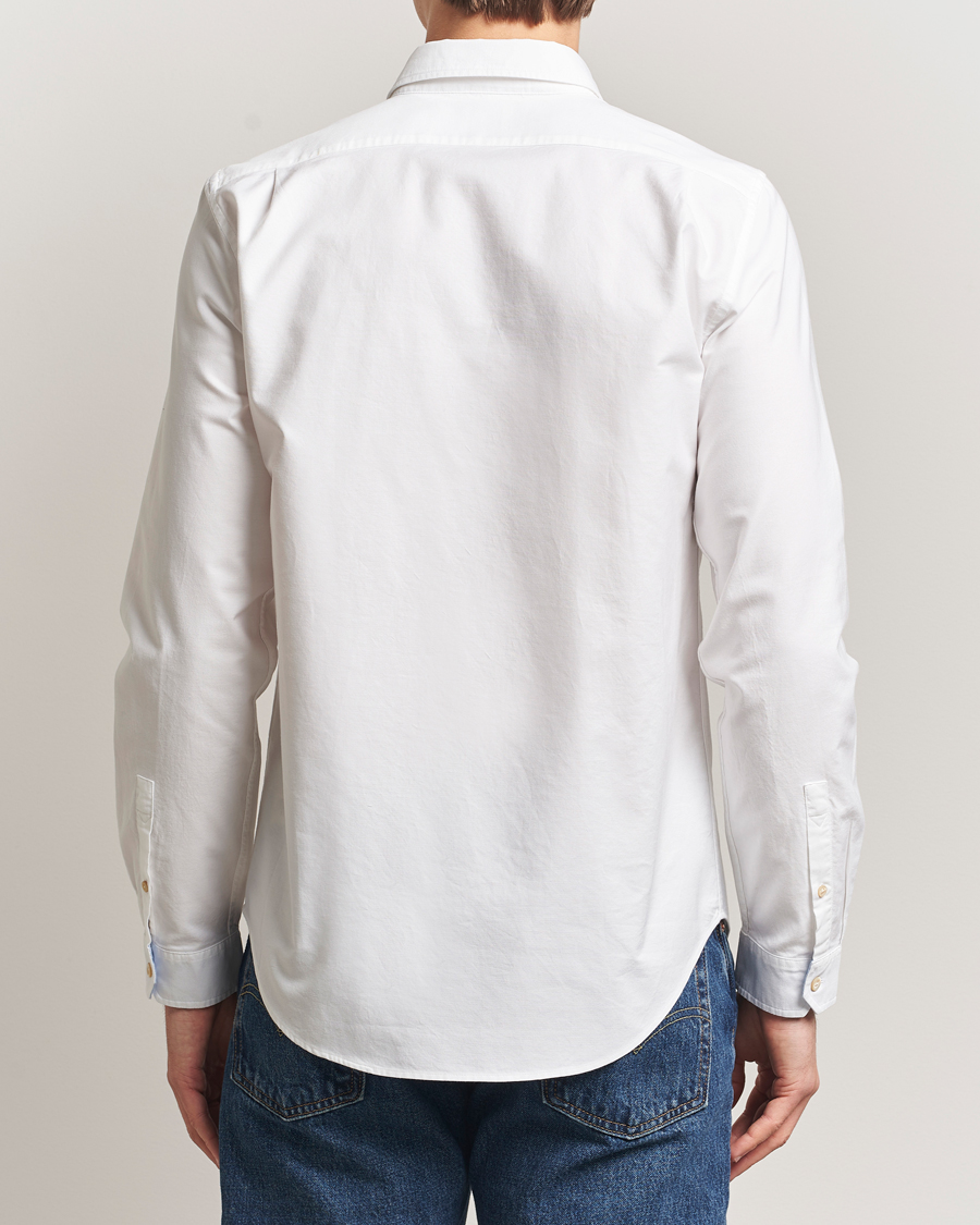 Herr | Skjortor | PS Paul Smith | Tailored Fit Embroidered Oxford Shirt White