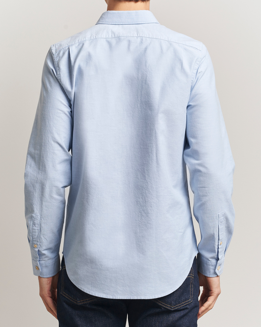 Herr | Skjortor | PS Paul Smith | Tailored Fit Embroidered Oxford Shirt Light Blue